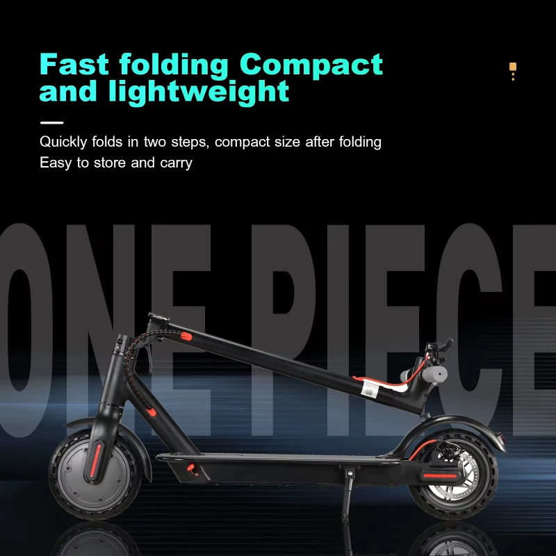 Upandleave S1 folded scooter next to a desk